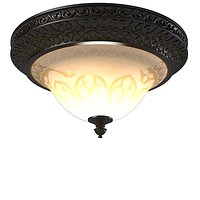 Crystorama 7400-BU Norwalk 3 Light Flush Mount Ceiling Fixture Bronze Umber