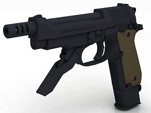Beretta 93R 3D model