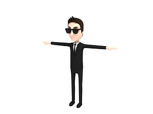 3D agent character cartoon