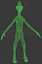 free funny alien rigged 3d model