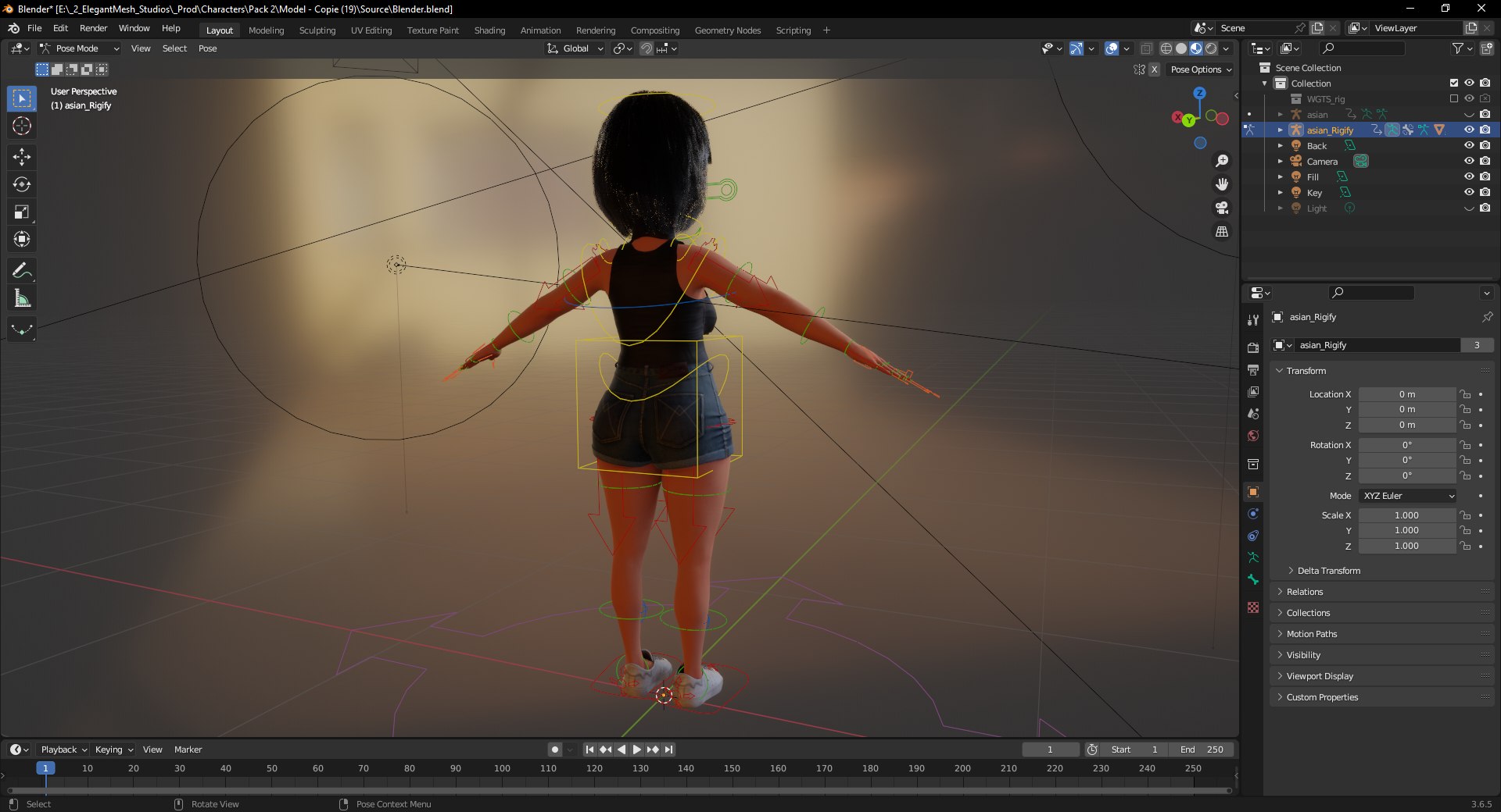 Cartoon Cute Woman Model - TurboSquid 2272890