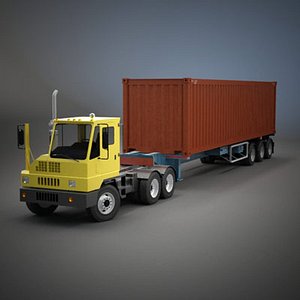 ottawa yard truck shipping container 3d model
