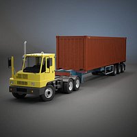 Yard Tractor & Shipping Container