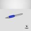 Pluma de tinta promocional maqueta 02 azul