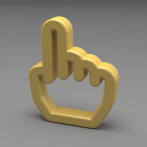 3D Hand Symbol 3D