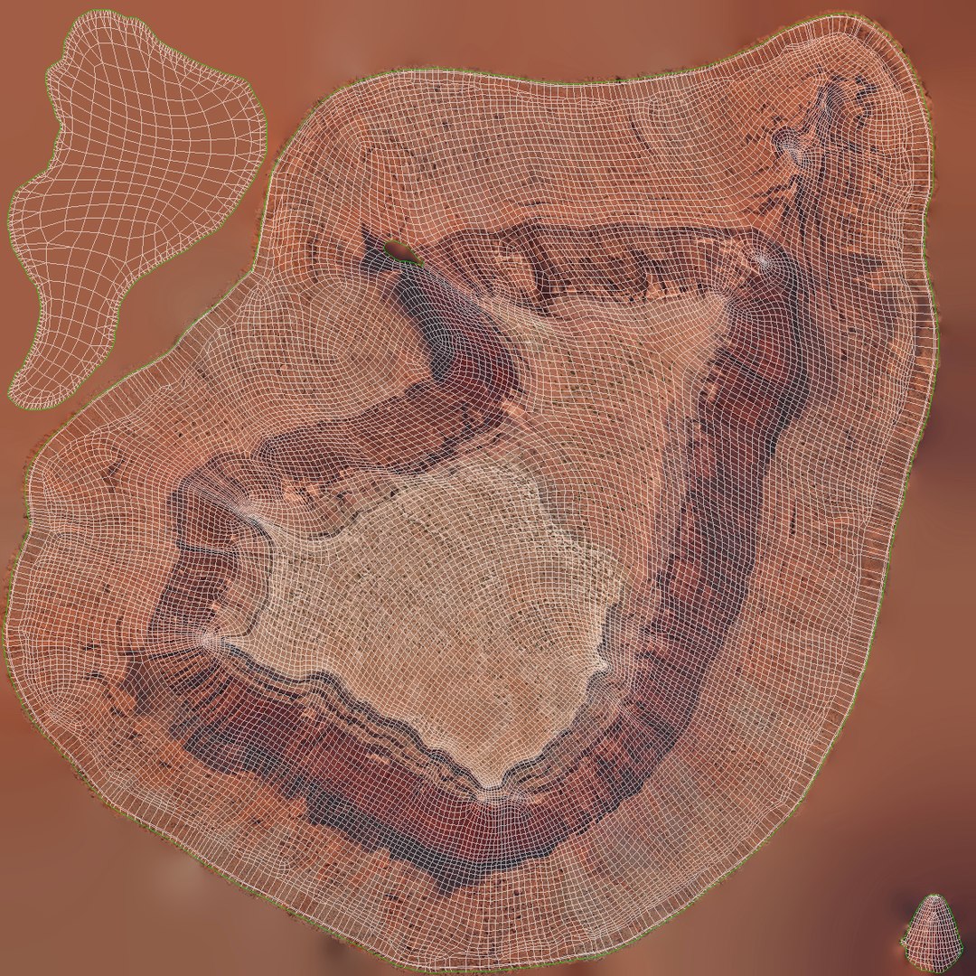 3D sandstone butte 11 - TurboSquid 1381625