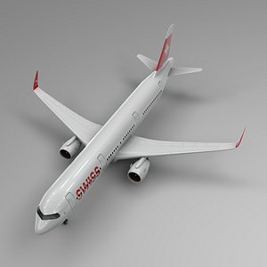 3D airbus a321 neo swiss