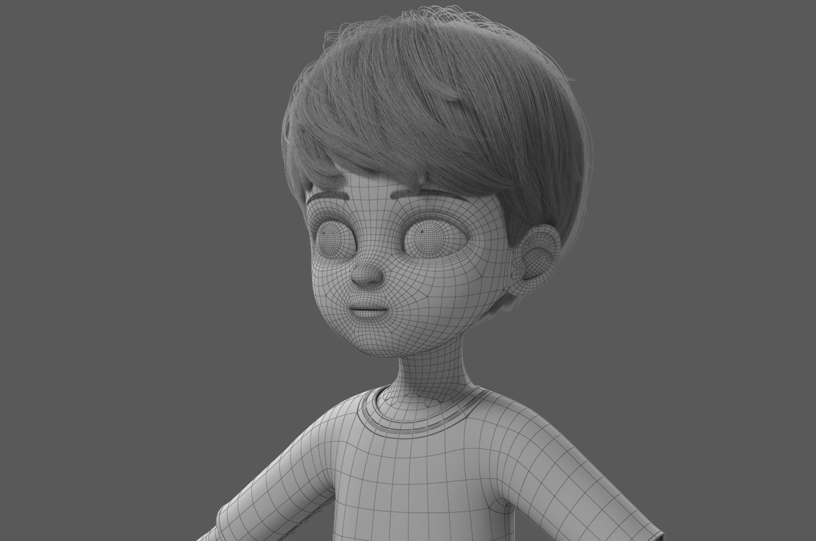 Boy cartoon 3D model - TurboSquid 1248202