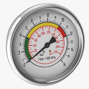 Pressure Gauge 3D Model