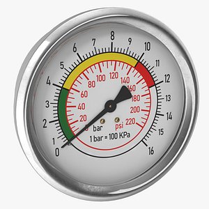 Pressure Gauge 3D Model
