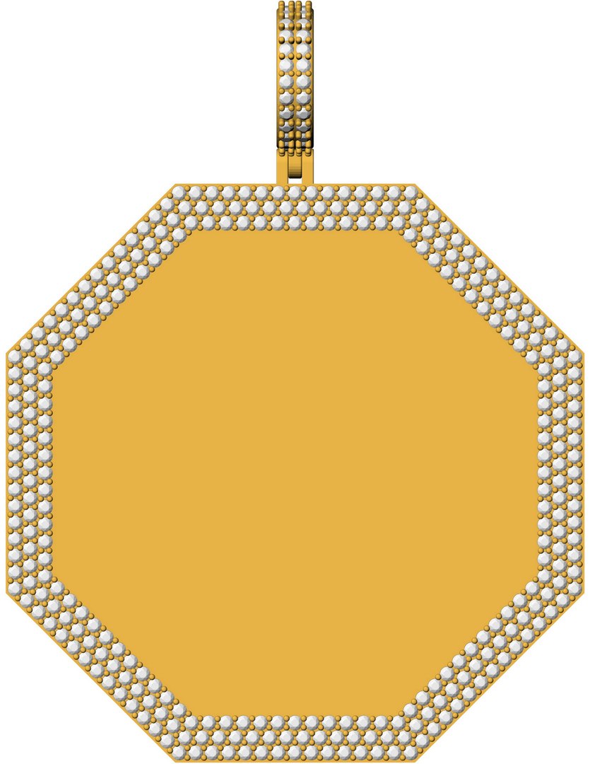 Photo Frame Pendant One And Half INCH 3D Model - TurboSquid 1986987