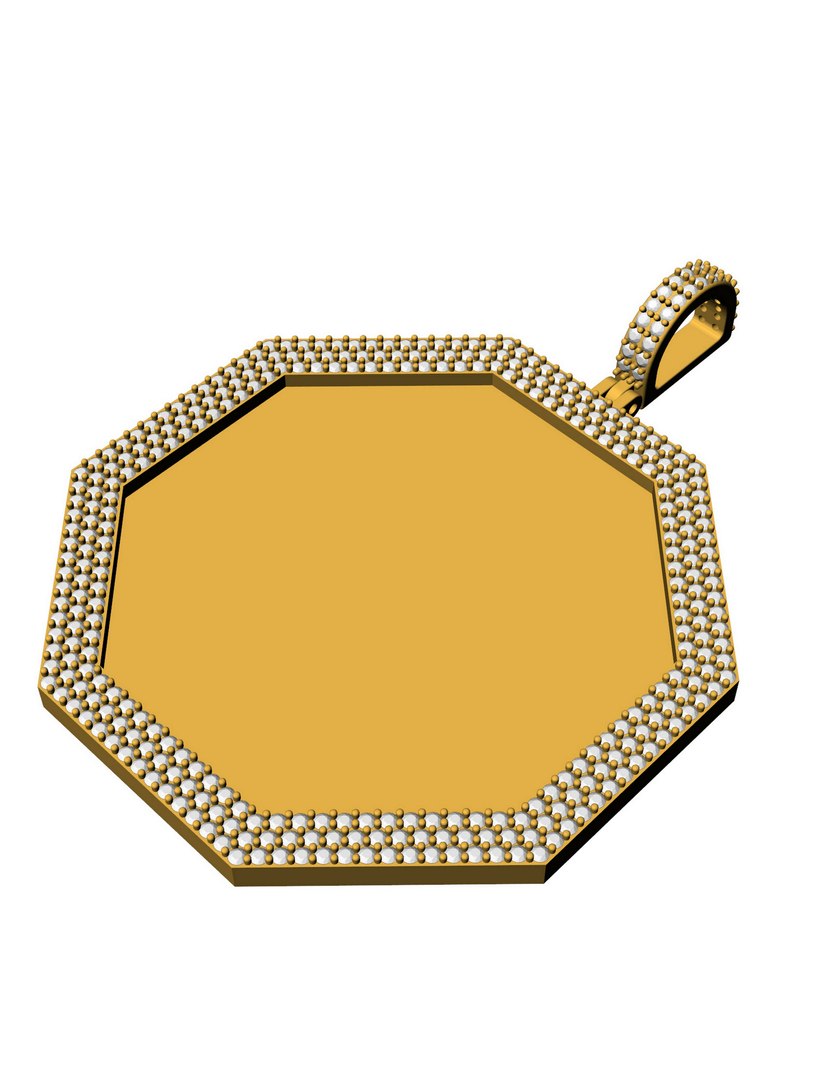 Photo Frame Pendant One And Half INCH 3D Model - TurboSquid 1986987