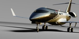 3D concept learjet