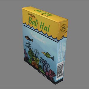 3d cigarette pack