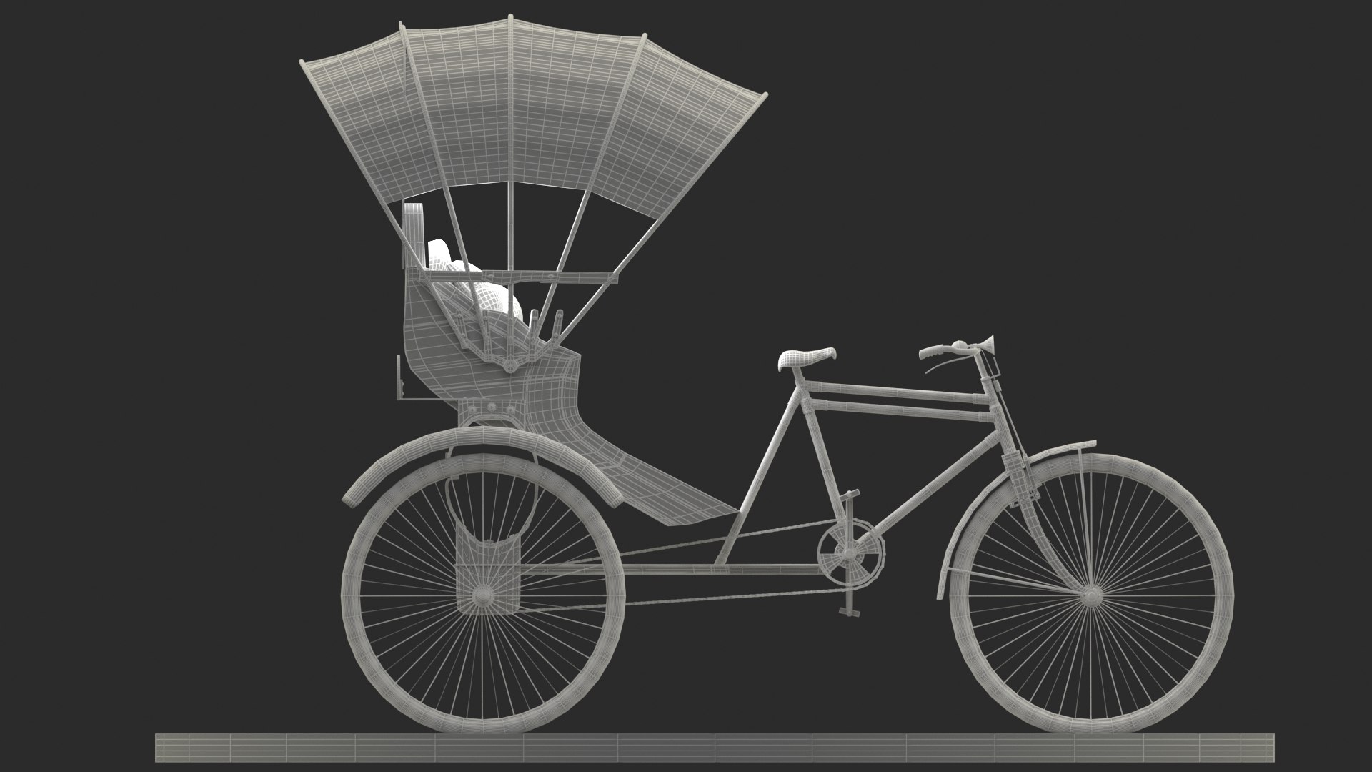 Chinese Rickshaw 3D Model - TurboSquid 2283837