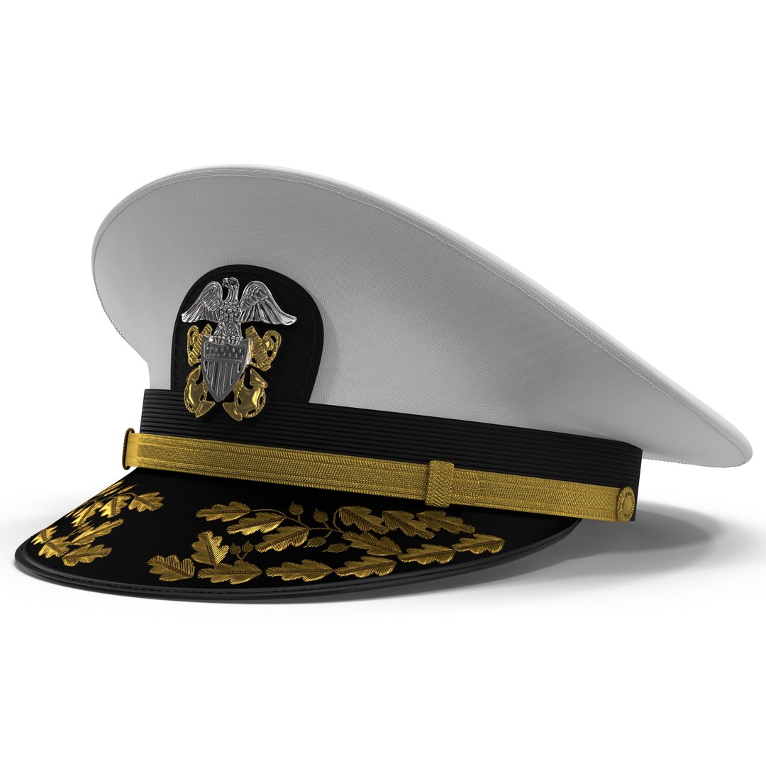 Admiral Combination Hat 3D model preview