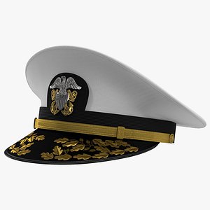 3d model admiral combination hat