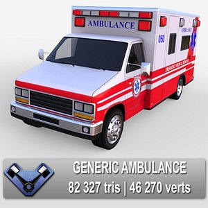 3d generic ambulance model