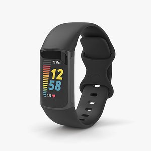 3D Fitbit Charge 5 Black