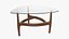 Triangular Coffee Table with Glass Top