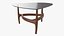 Triangular Coffee Table with Glass Top
