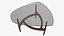 Triangular Coffee Table with Glass Top