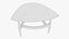 Triangular Coffee Table with Glass Top