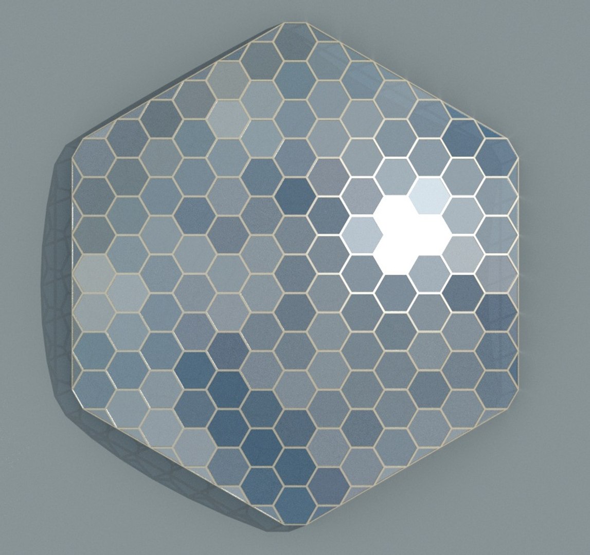 Hexagon Glass Dome Obj