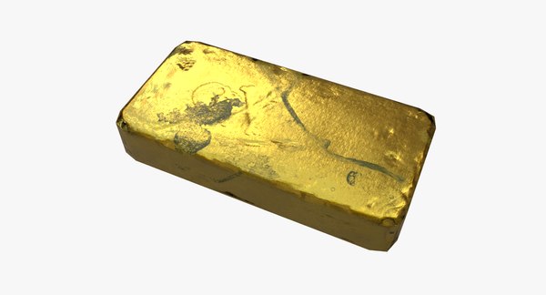 pirate gold bar 3D model