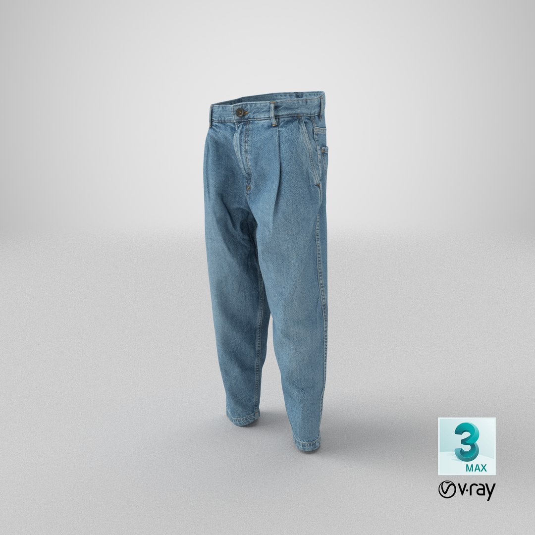 Realistic Men S Jeans 3D Model - TurboSquid 1636302