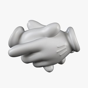3D Mickey Hand - Handshake 2 model