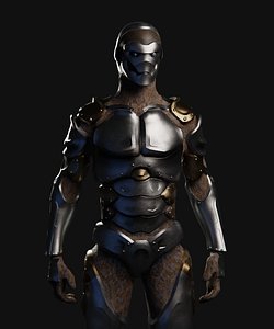 warforged character dungeons dragons 3D model
