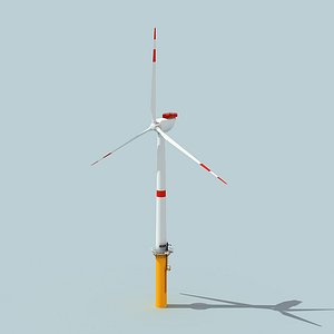 Wind Turbine - Low Poly