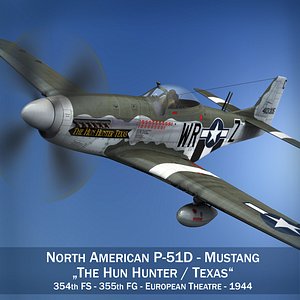 north american - hun 3d model