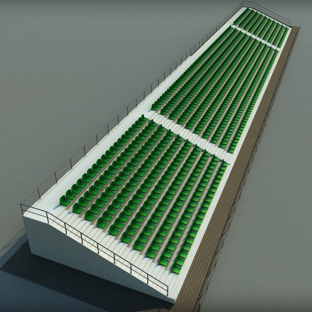 concrete stadium seating tribune 3ds