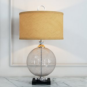 Uttermost Catalan Polished Nickel Cage Table Lamp