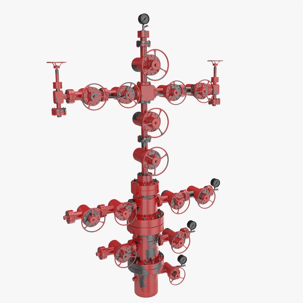 oilfield wellhead oil 3D model