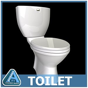 3d toilet model