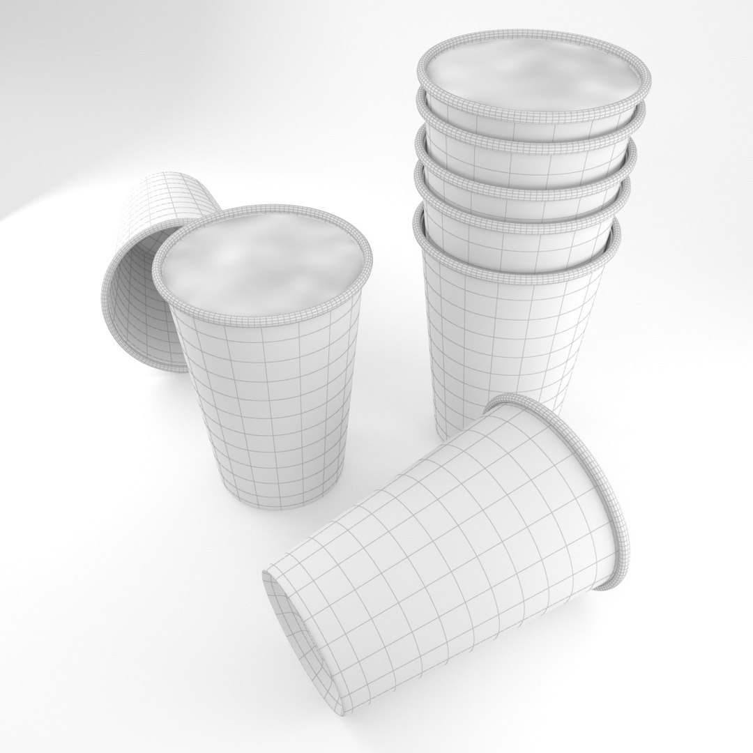 3d model paper cup