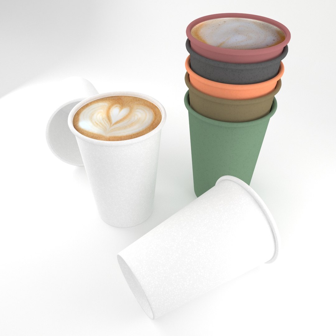 3d model paper cup