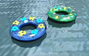 inflatable swim rings 3d max