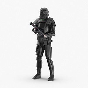 3D rigged imperial death trooper model
