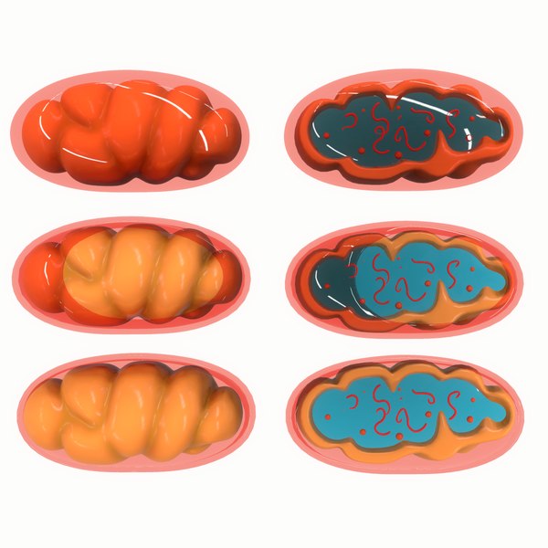 3D model mitochondria cell