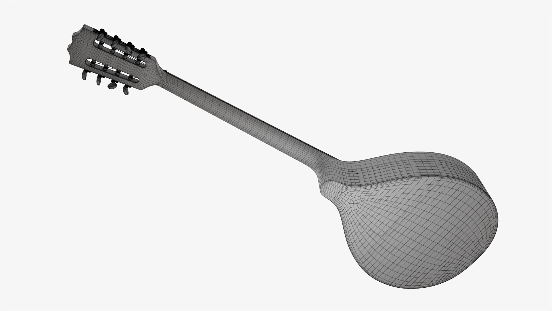 3D Irish Bouzouki string instrument model - TurboSquid 1780034