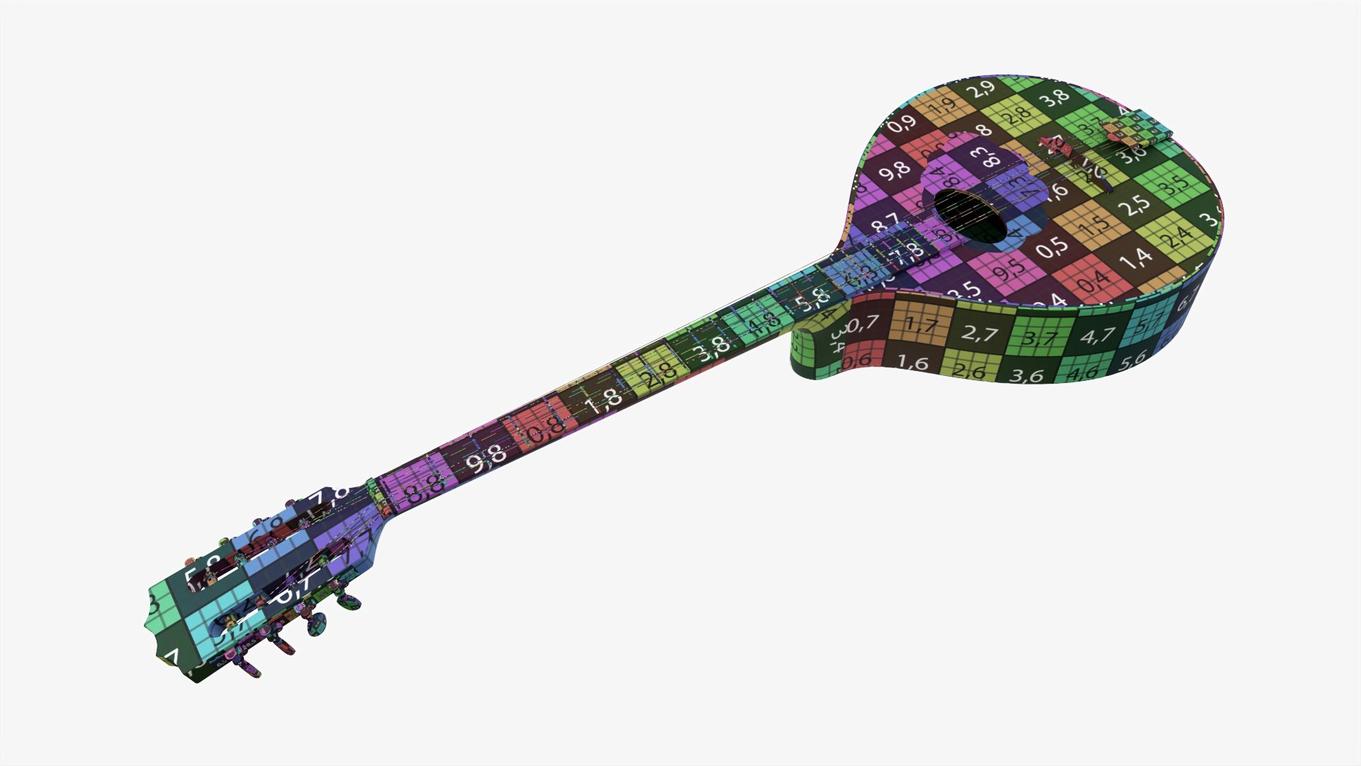 3D Irish Bouzouki string instrument model - TurboSquid 1780034