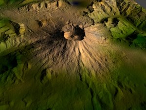 mount st helens volcano 3d max