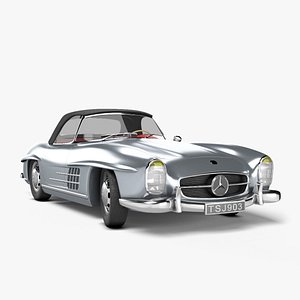 1960 mercedes benz 300sl 3D model