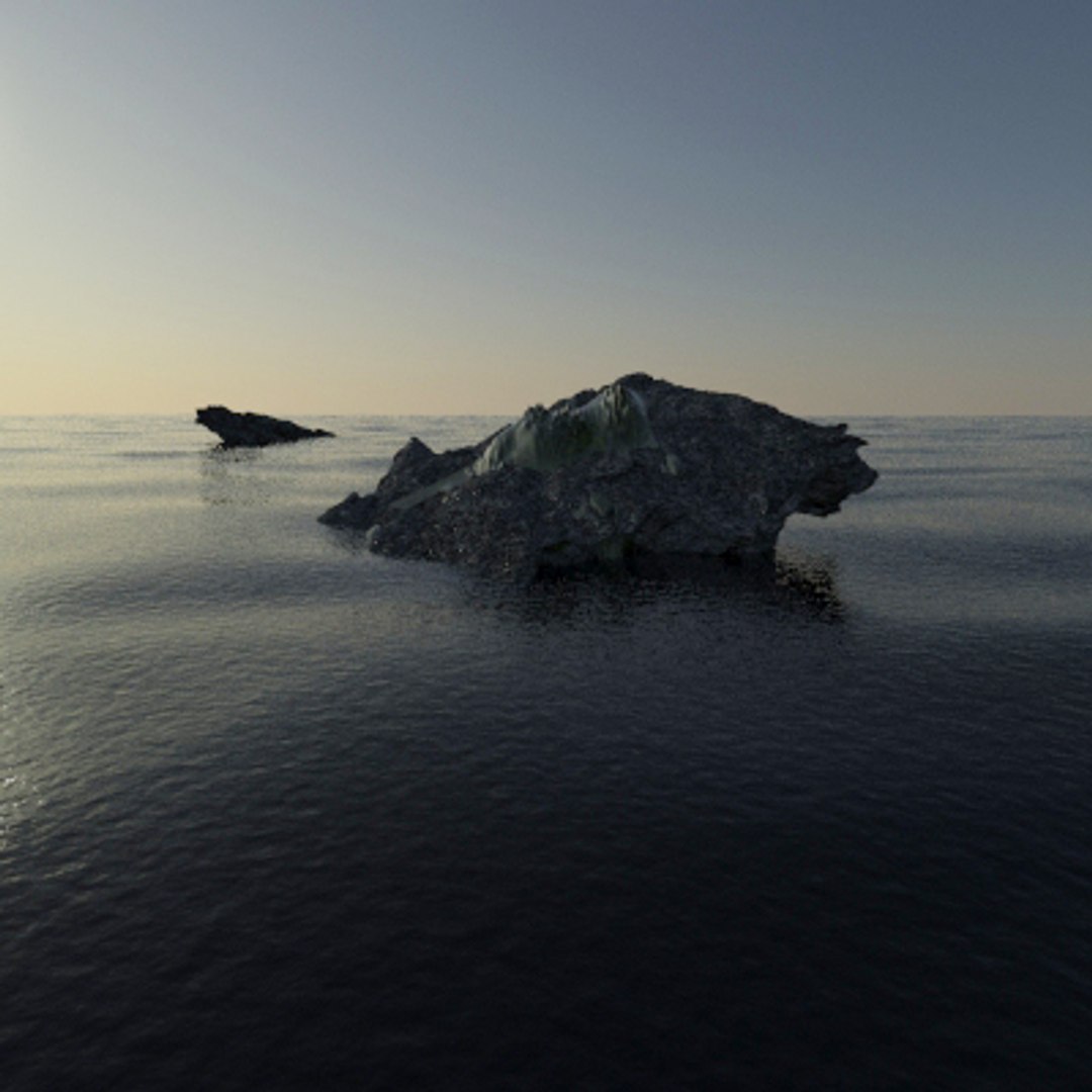 3d Model Of Small Islands Ocean Water