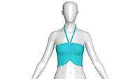 Girls Ruched Crop Top