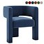 Fauteuil d'appoint en velours Sculpt